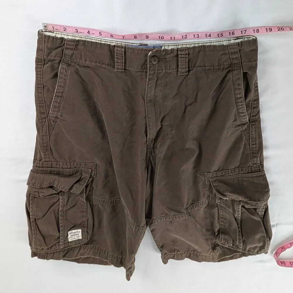 Y2k Levi's Brown Denim Multi Pocket Cargo Pocket Shorts